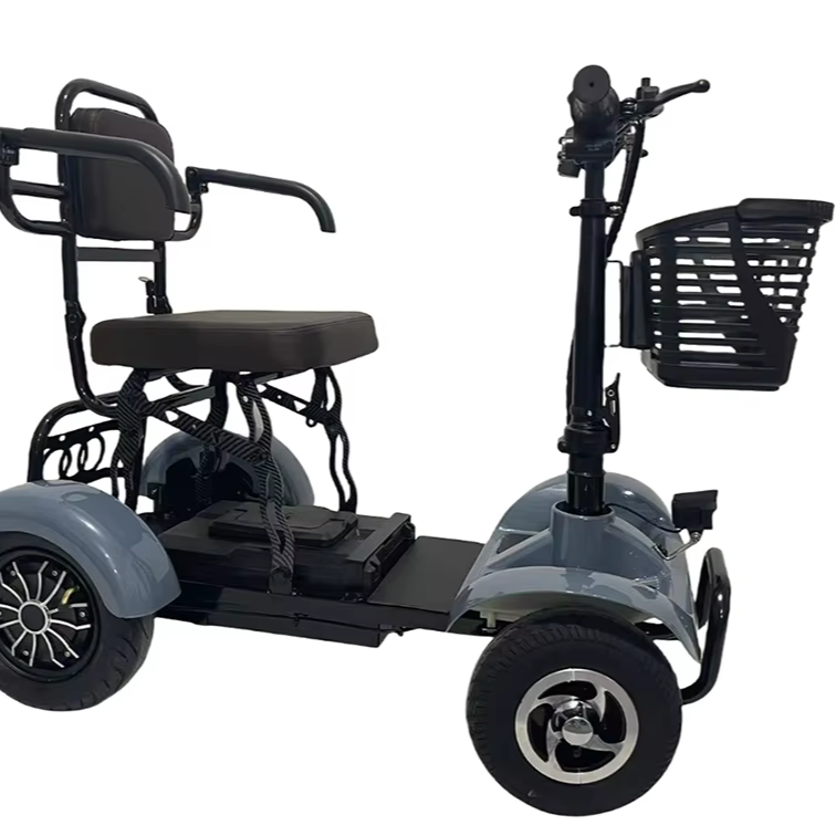 48V Electric Mobility Scooter for Elderly and Handicapped Foldable and Light Weight Open Body 4-Wheel Design